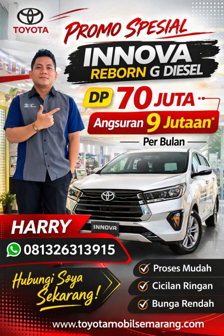 Promo Innova Reborn G Diesel Dp 70 Juta Saja